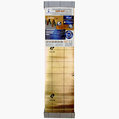 яПодложка-гармошка Солид под SPC, WPC,LVT с пароизоляцией, ANTI SLIP (1000х250х1,5 мм) 10м2/рул